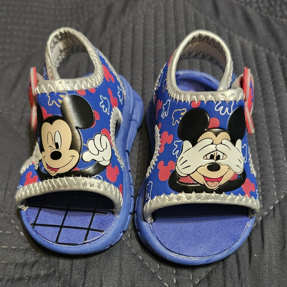 Disney Blue Mickey Mouse Kids Sandals